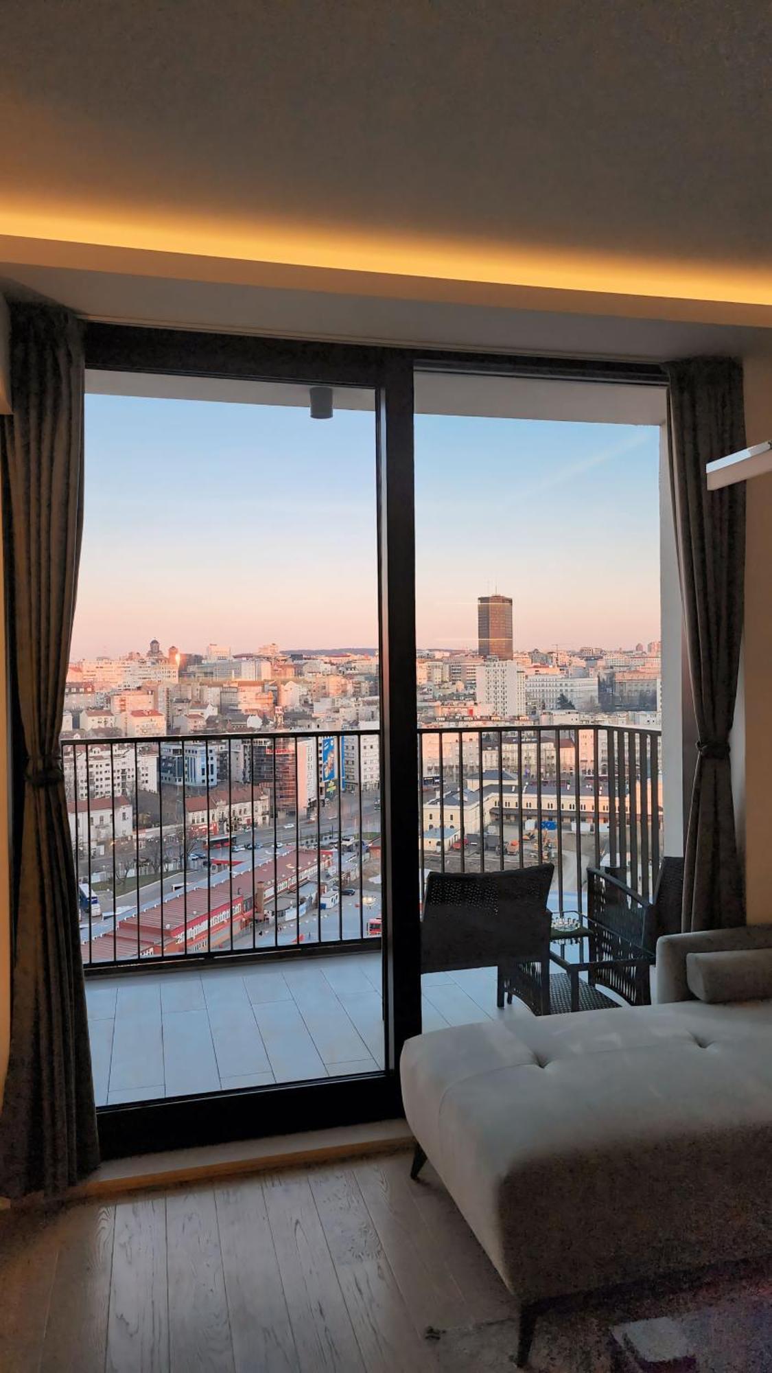 Belgrade Waterfront 16Th Fl Lux Apt. W/ City View Εξωτερικό φωτογραφία